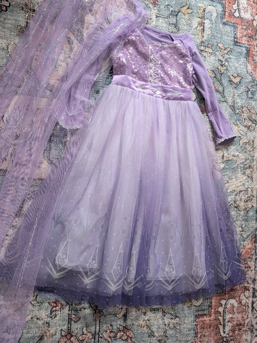 Elsa Frozen Princess Dress Gown